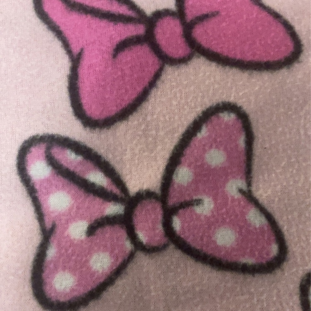 Pink Bow Patterned Fabric - Picture 2 of 3